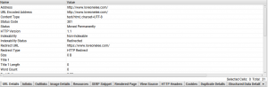 ScreamingFrog Redirect Screenshot